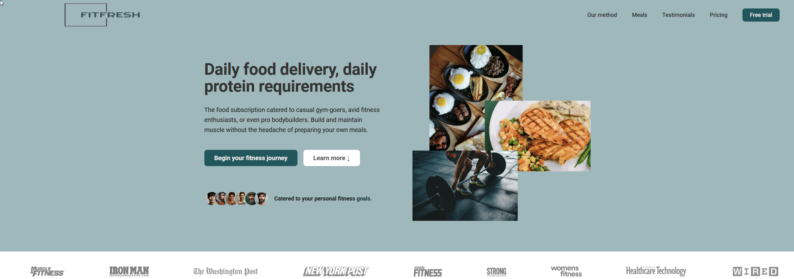 FitFresh website preview